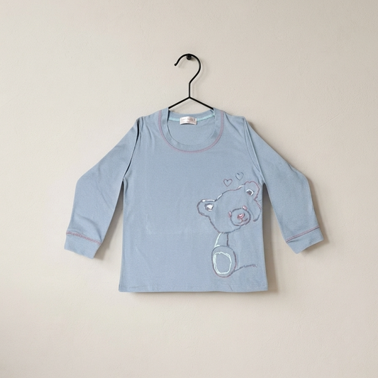 Ensemble de pyjama douillet à carreaux (bleu clair) 6ANS A 12ANS (Copy)