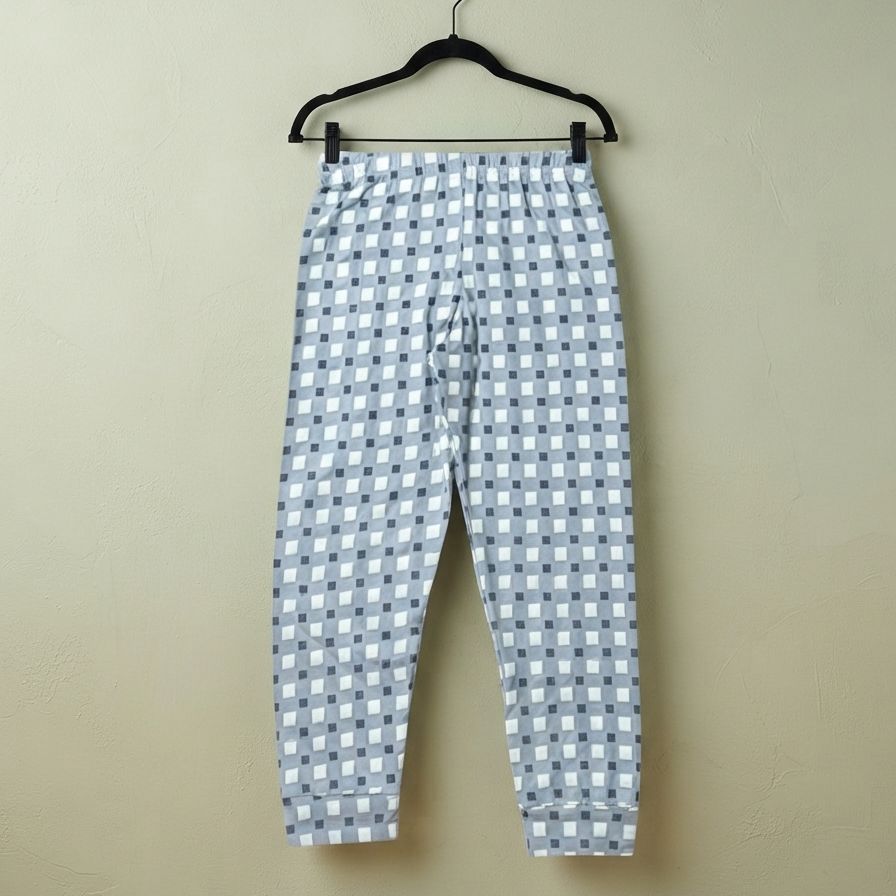Ensemble de pyjama douillet à carreaux (bleu clair) 6ANS A 12ANS (Copy)