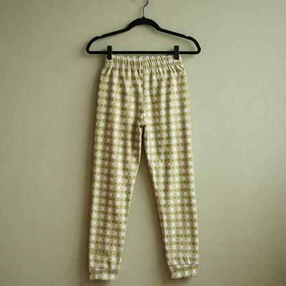 Ensemble de pyjama douillet à carreaux (vert menthe) 6ANS A 12ANS