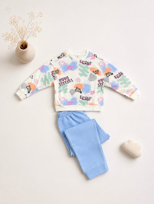 Ensemble Sweat-Shirt Et Pantalon ( 8ans - 14ans )